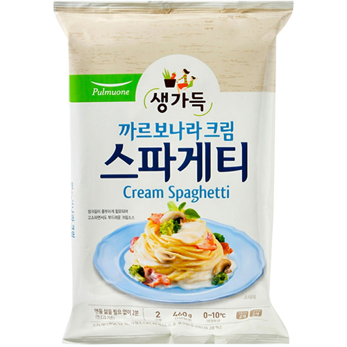 풀무원 생가득 까르보나라 크림 스파게티 460g