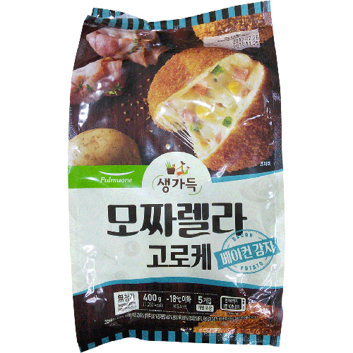풀무원 모짜렐라 고로케 베이컨 감자 400g