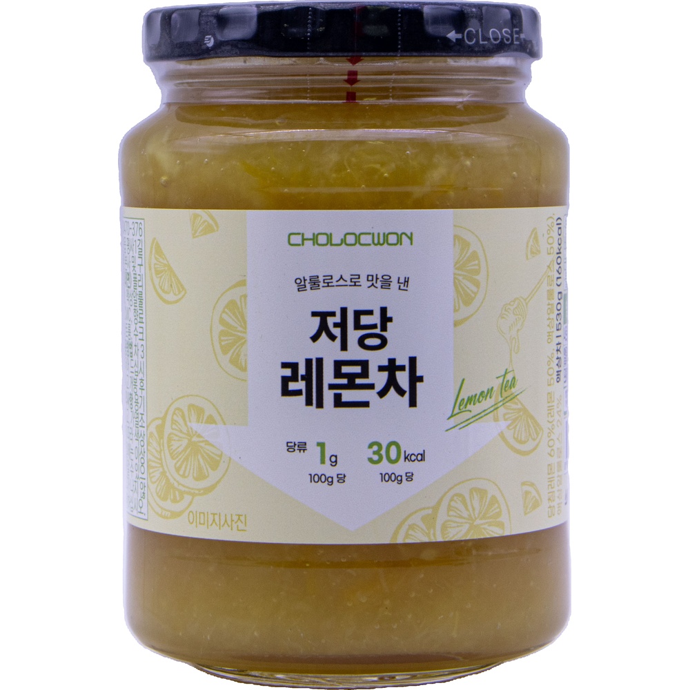 초록원 저당 레몬차 530g