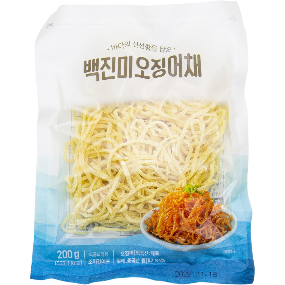 바른홀푸드 백진미 오징어채 200g