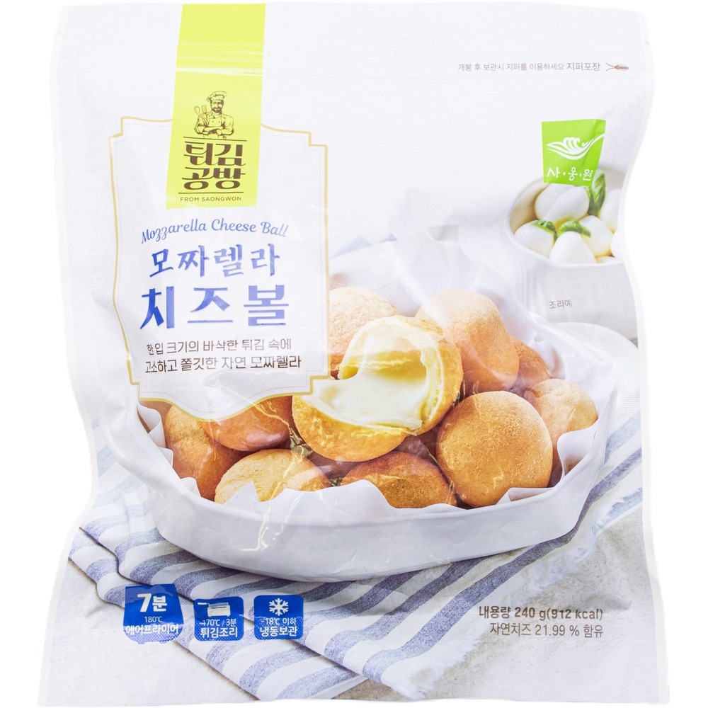 사옹원 튀김공방 모짜렐라 치즈볼 240g