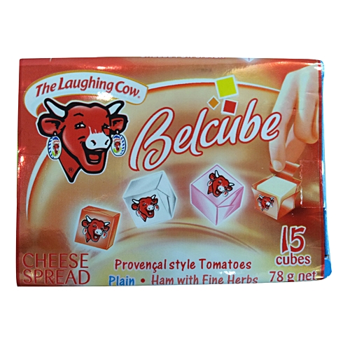 더래핑카우 벨큐브 플레인 토마토맛, 햄향, 허브향 78g