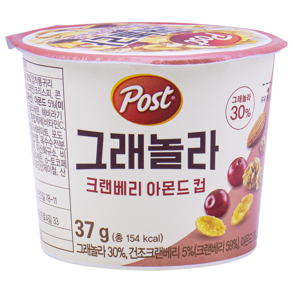 동서 포스트 그래놀라 크랜베리 아몬드 컵 37g