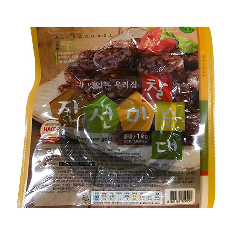 진성푸드 올바른들 진선미 찰순대 1kg