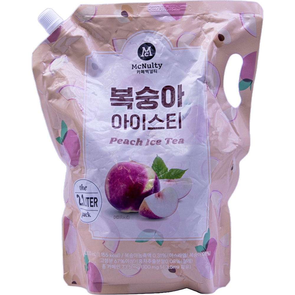 맥널티 복숭아 아이스티 2.1L