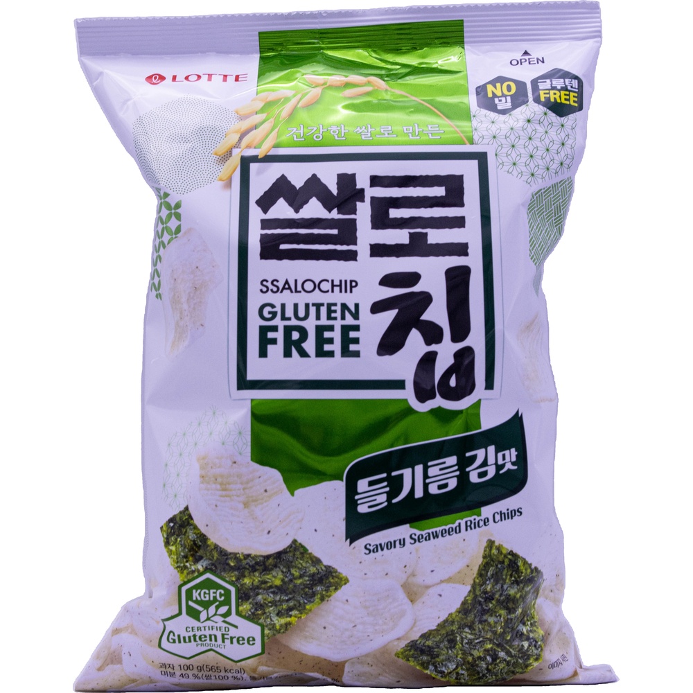롯데 쌀로칩 들기름 김맛 100g
