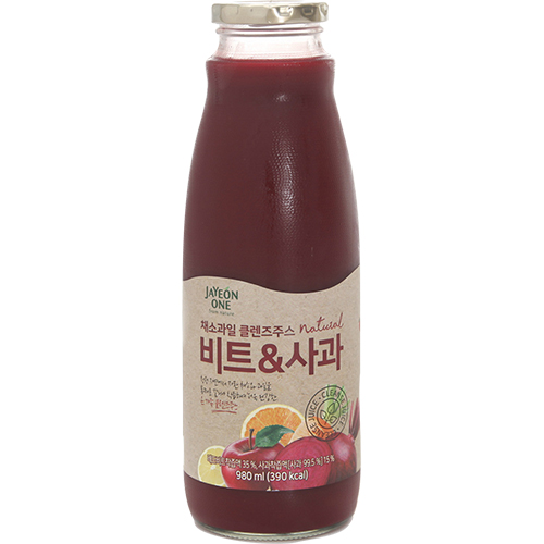웰팜 자연원 클렌즈주스 비트사과 980ml