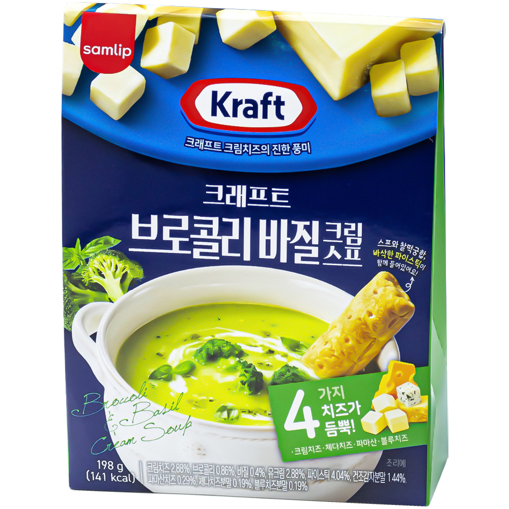 삼립 크래프트 브로콜리 바질 크림스프 198g
