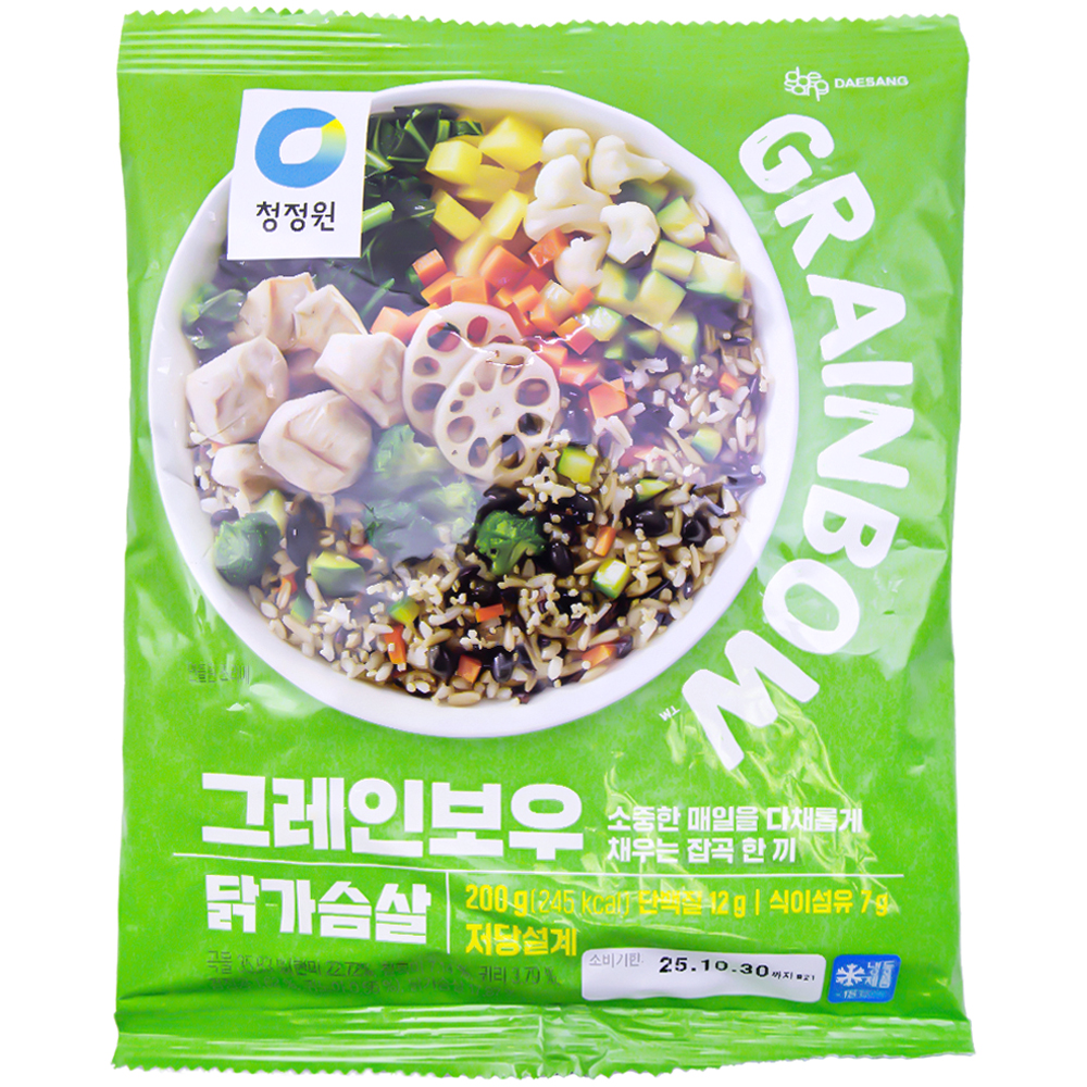 청정원 그레인보우 닭가슴살 저당설계 200g