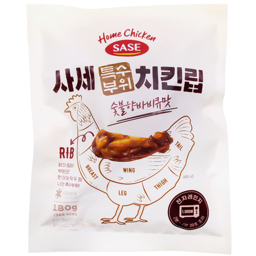 사세 특수부위 치킨립 숯불향바비큐맛 180g