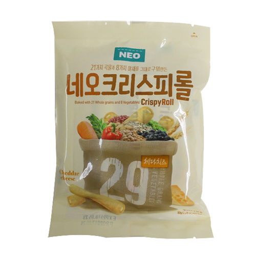 네오 크리스피롤 체다치즈 80g