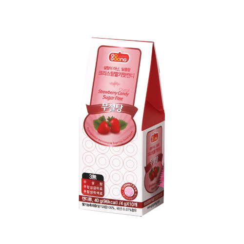 고궁 크리스탈 딸기맛 캔디 무설탕 40g