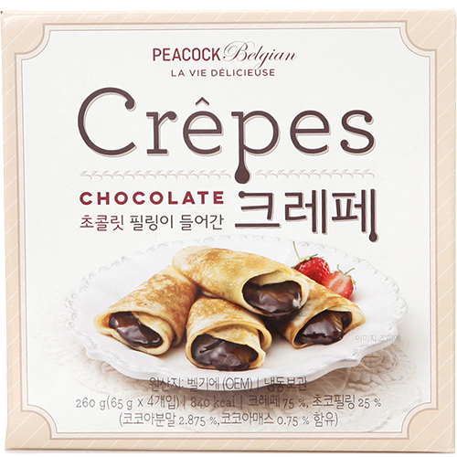 피코크 초콜릿 필링이 들어간 크레페 260g