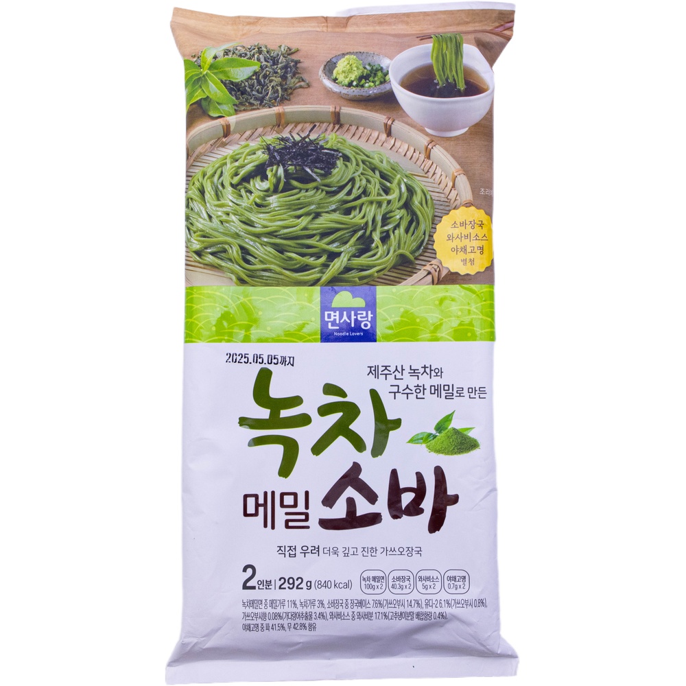 면사랑 녹차 메밀 소바 292g