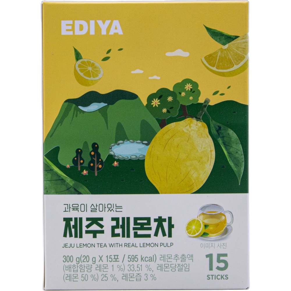이디야 과육이 살아있는 제주 레몬차 20g