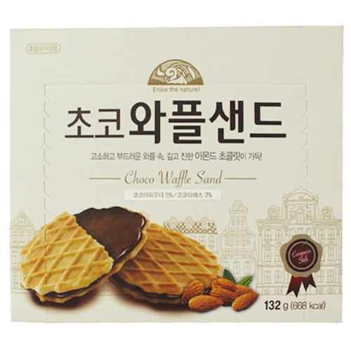 오가닉스토리 초코와플샌드 132g