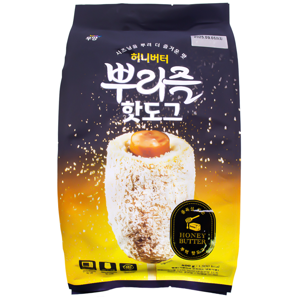 우양 허니버터 뿌리즐 핫도그 40g