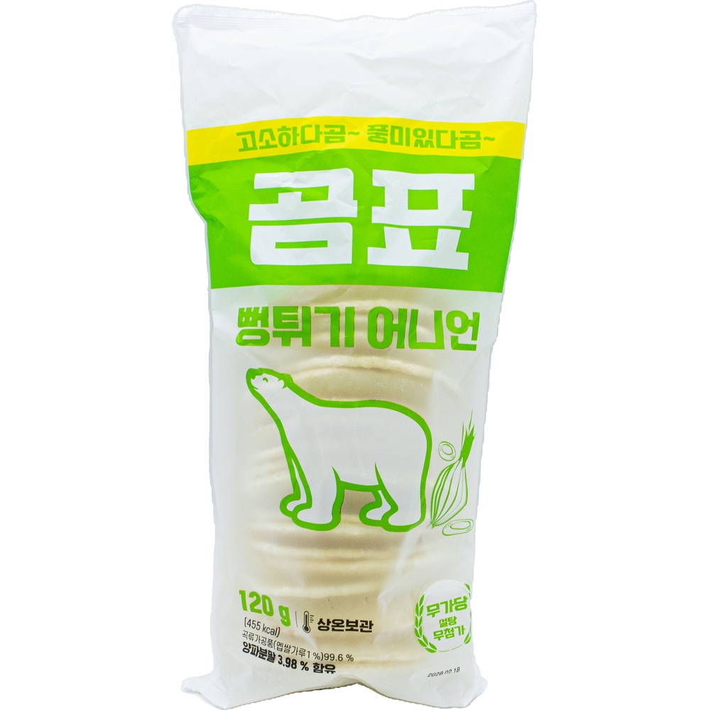 대한제분 곰표 뻥튀기 어니언 120g