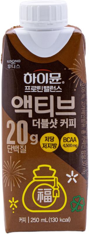 일동후디스 하이뮨 프로틴밸런스 액티브 더블샷 커피 제로 250mL