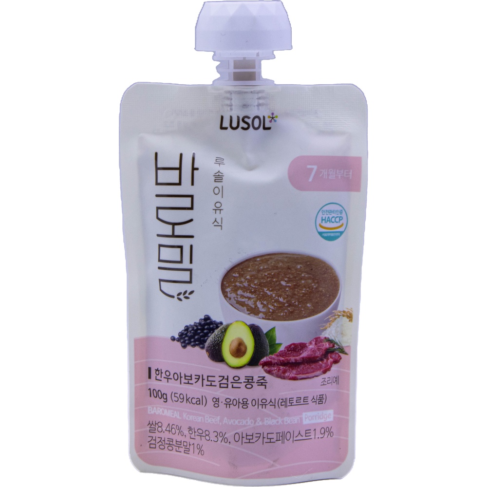 에르코스 루솔 바로밀 한우아보카도검은콩죽 100g