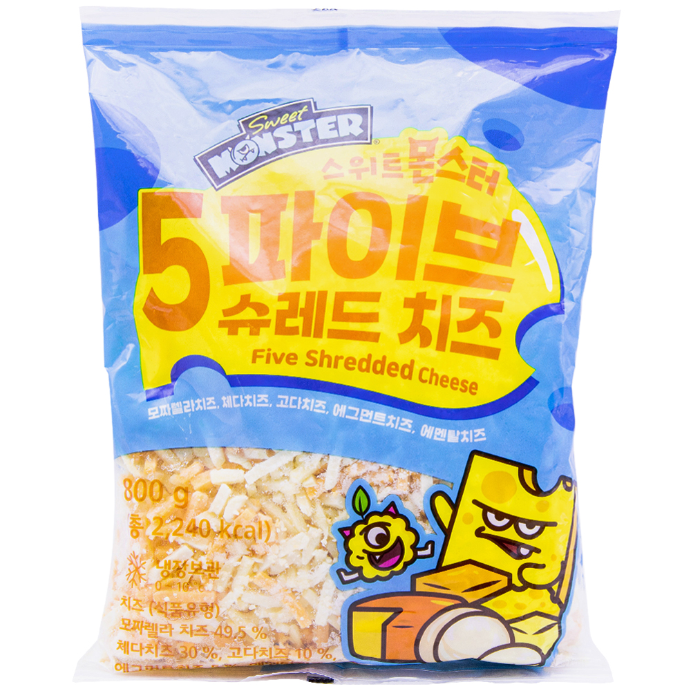 스위트몬스터 5파이브 슈레드치즈 800g