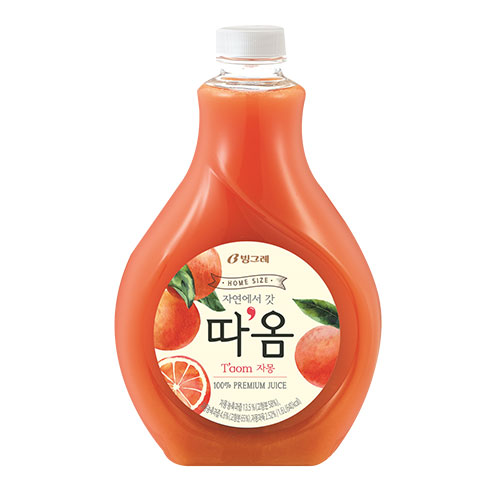 빙그레 따옴 자몽주스 1.6L
