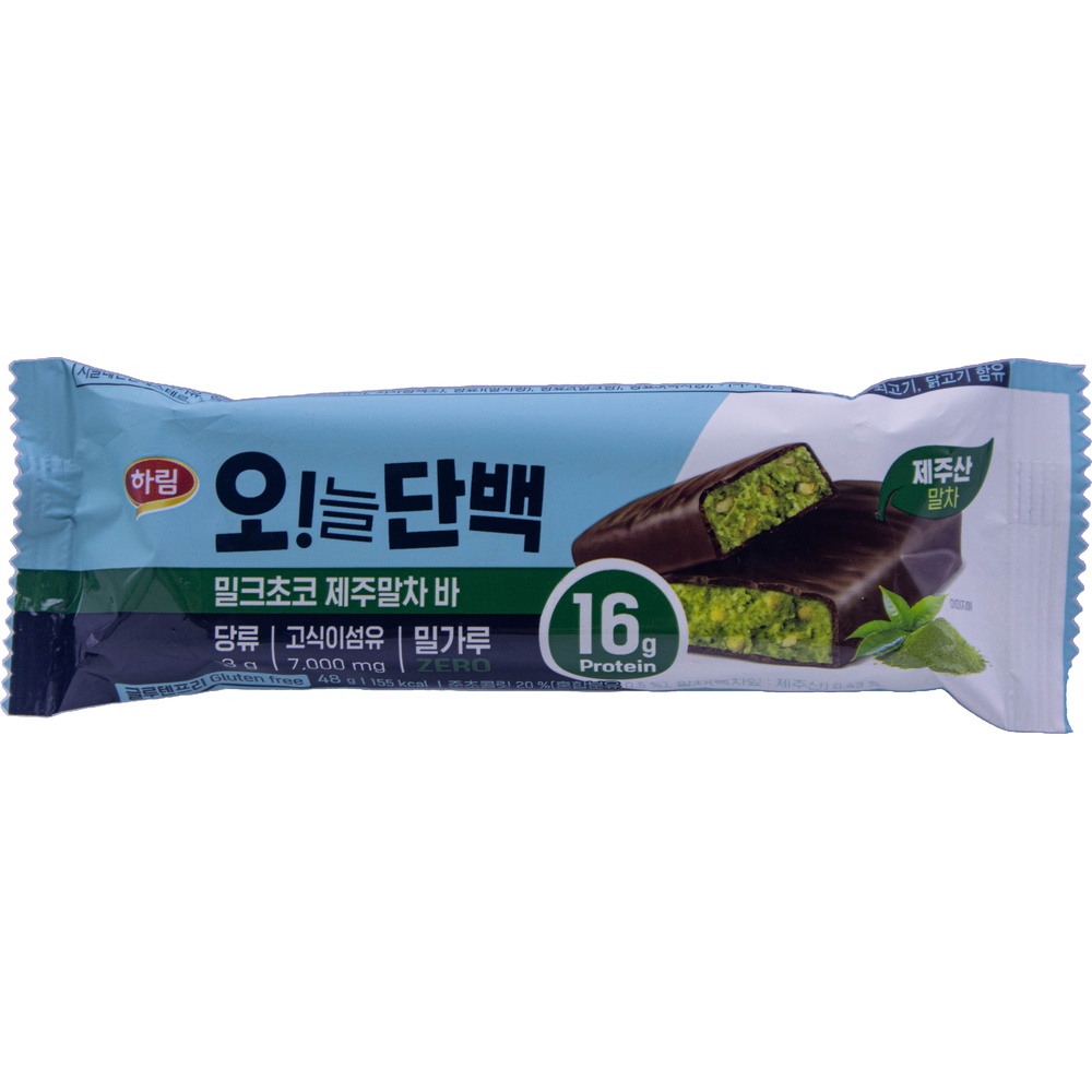 하림 오늘단백 밀크초코 제주말차바 48g