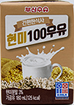 부산우유 현미100우유 180ml