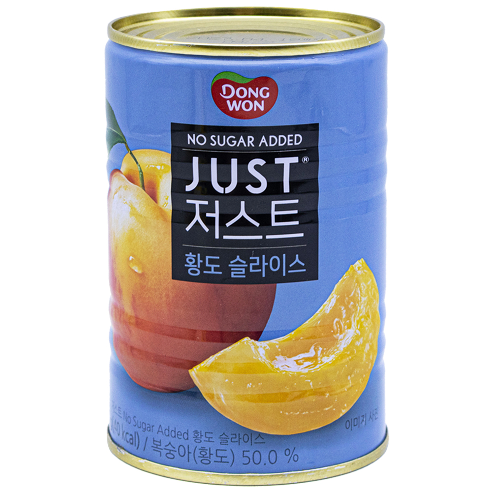 동원 저스트 노슈가 황도 슬라이스 400g