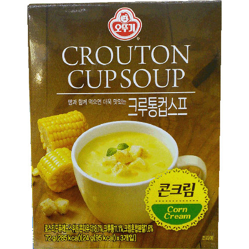 오뚜기 크루통 컵스프 콘크림 72g