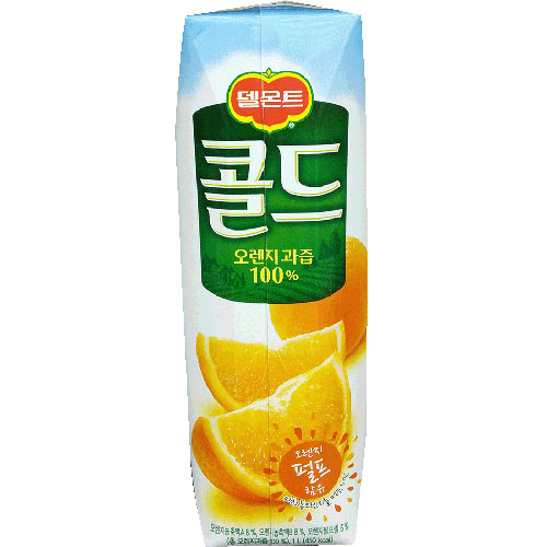 롯데 델몬트 콜드 오렌지 과즙 100% 1L