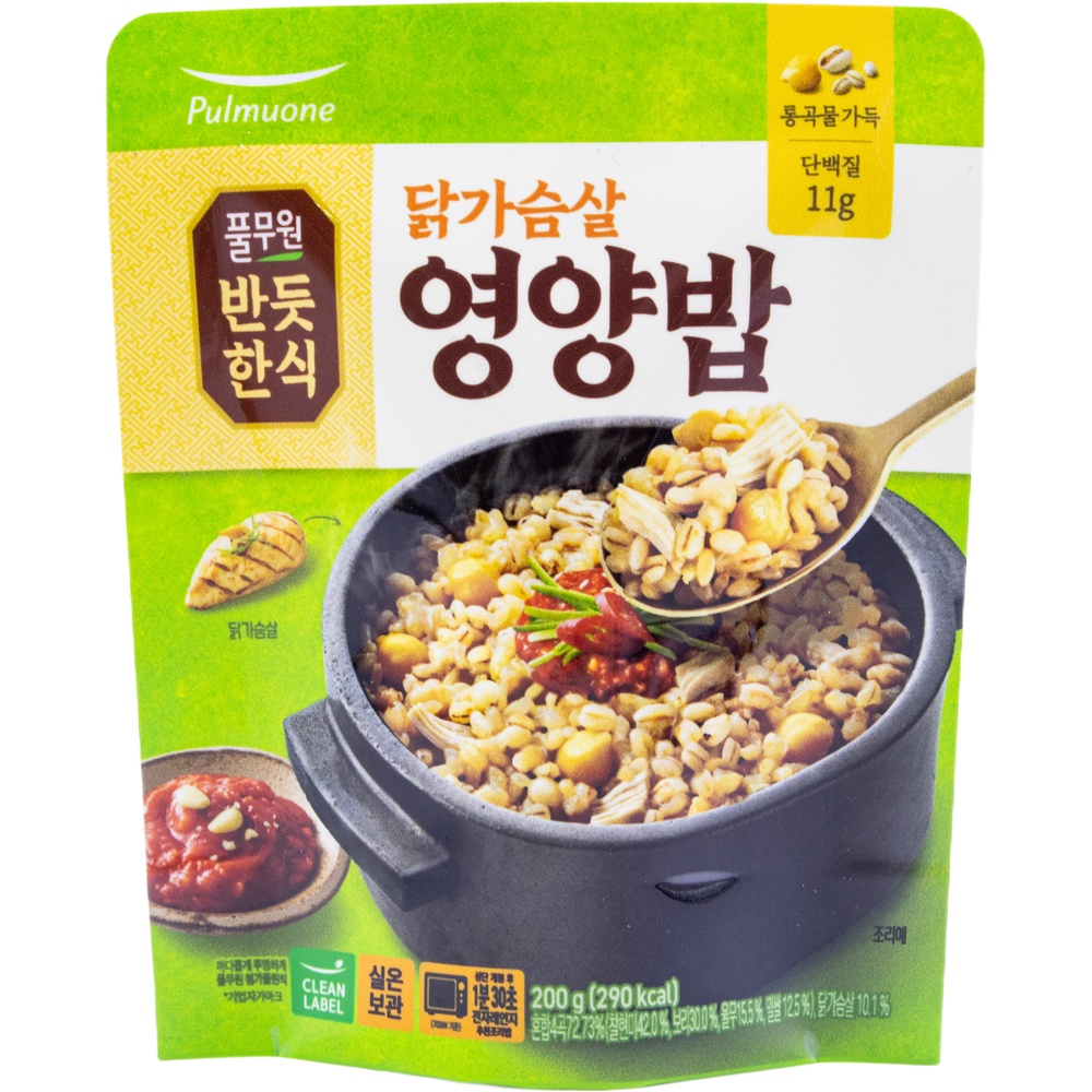 풀무원 반듯한식 닭가슴살 영양밥 200g