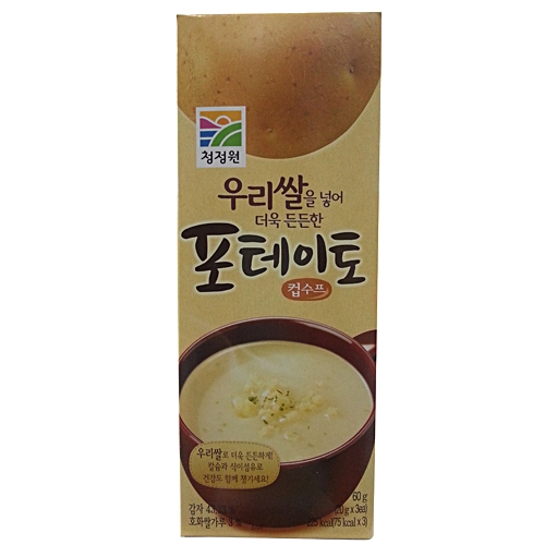 대상 청정원 우리쌀 포테이토 컵수프 60g