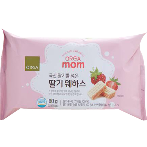 올가 딸기 웨하스 80g