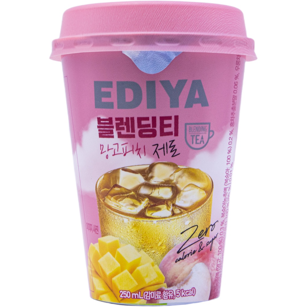 이디야 블렌딩티 망고피치 제로 250mL