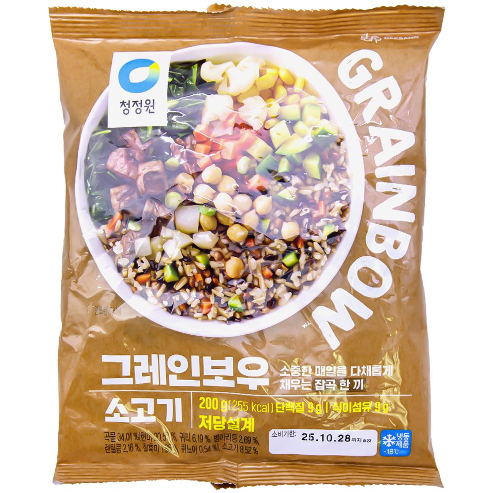 청정원 그레인보우 소고기 저당설계 200g