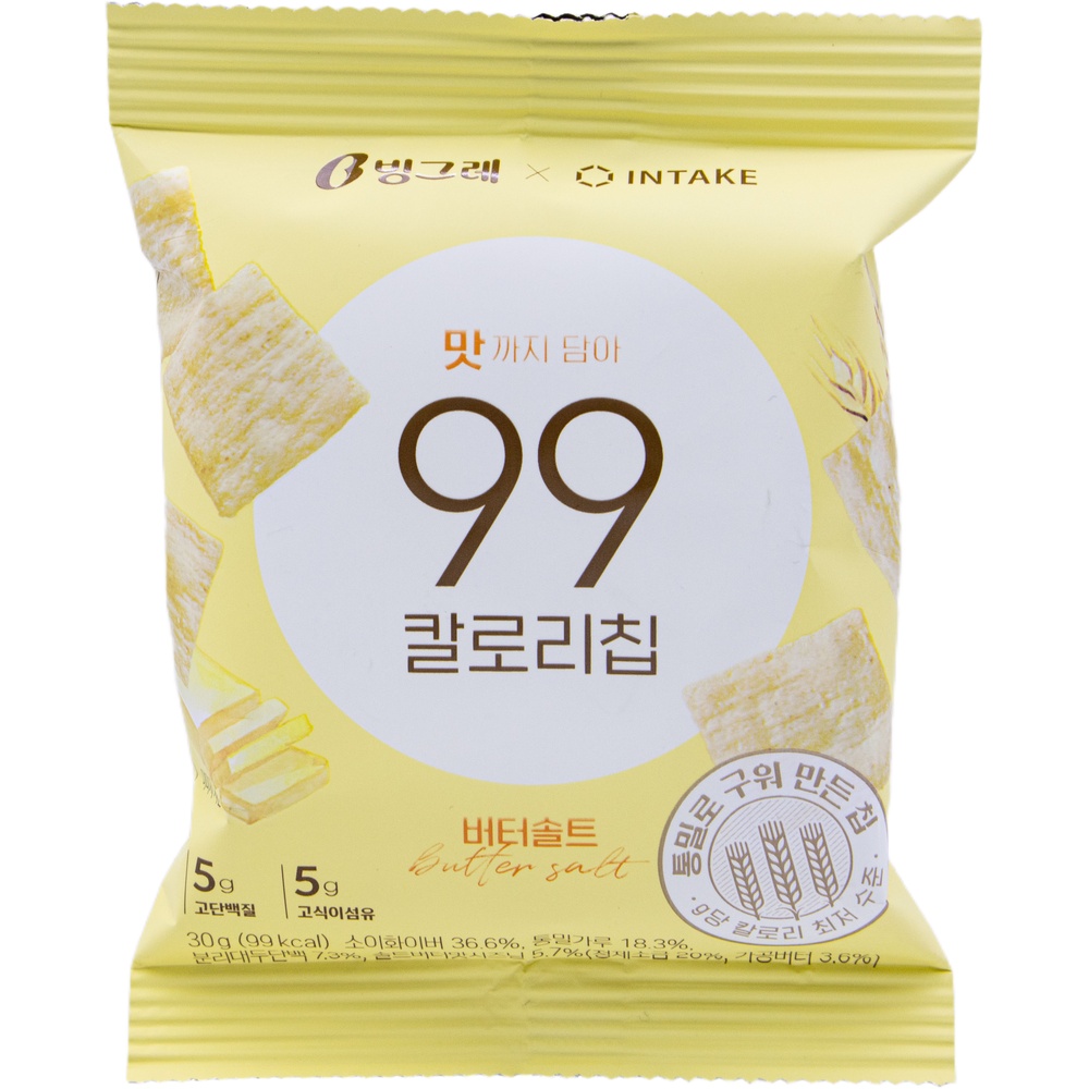 빙그레 인테이크 99 칼로리칩 버터솔트 30g