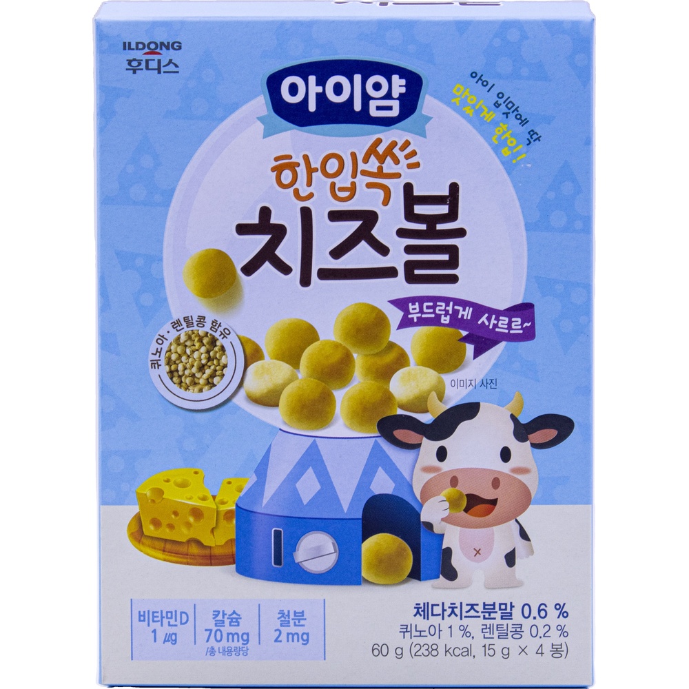 일동후디스 아이얌 한입쏙 치즈볼 60g