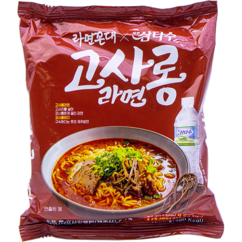 CJ ENM 라면꼰대 제주삼다수 고사롱라면 114.7g
