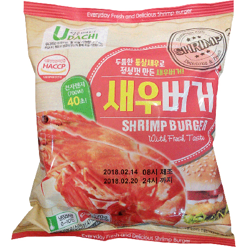리더스푸드 우다치 새우버거 170g