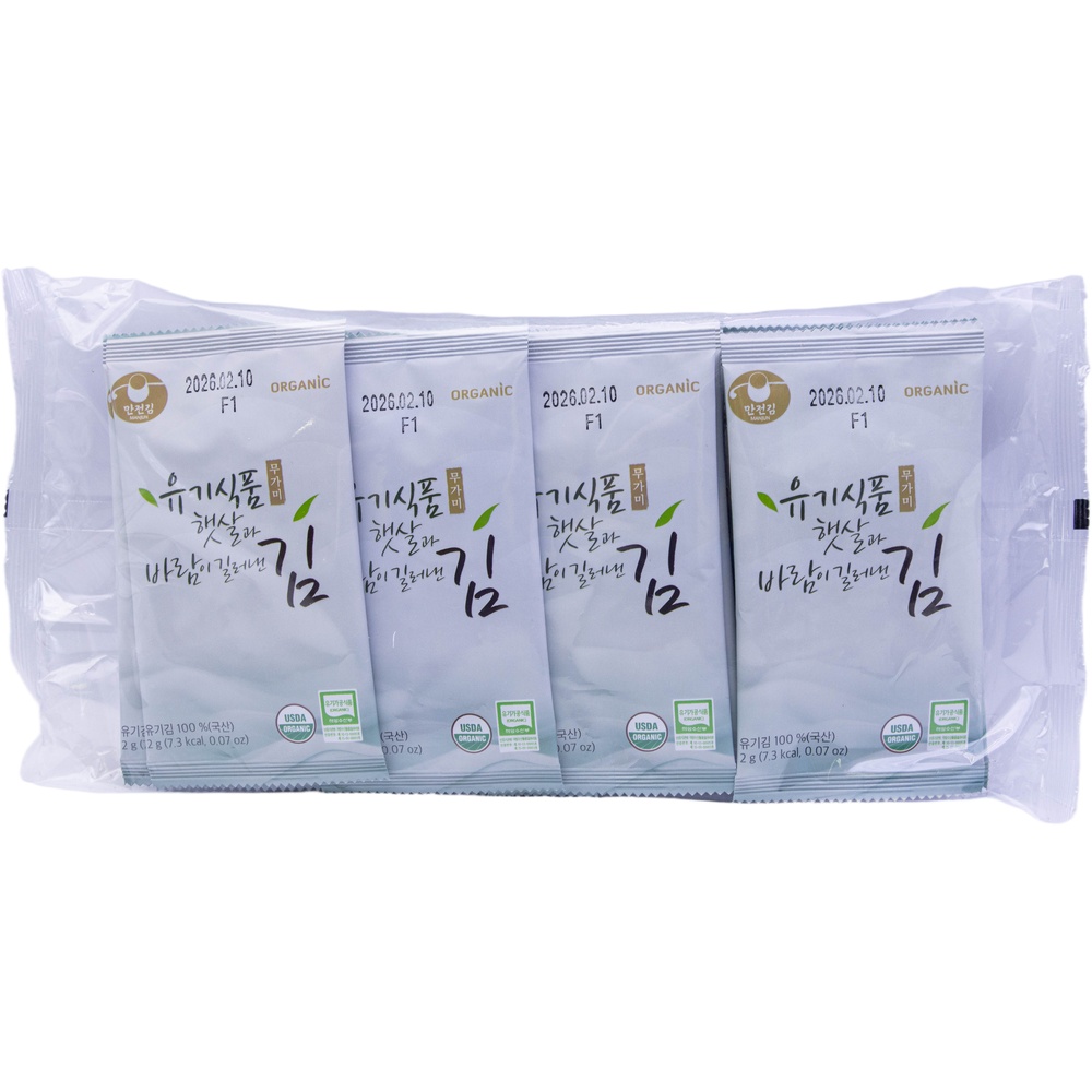 만전김 유기식품 무가미 햇살과 바람이 길러낸 김 2g