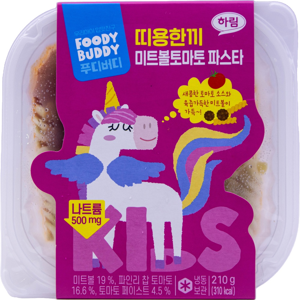 하림 푸디버디 띠용한끼 미트볼토마토 파스타 210g