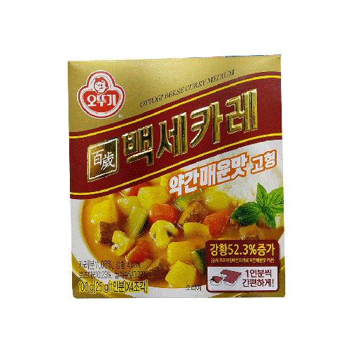 오뚜기 백세카레 고형 약간매운맛 100g