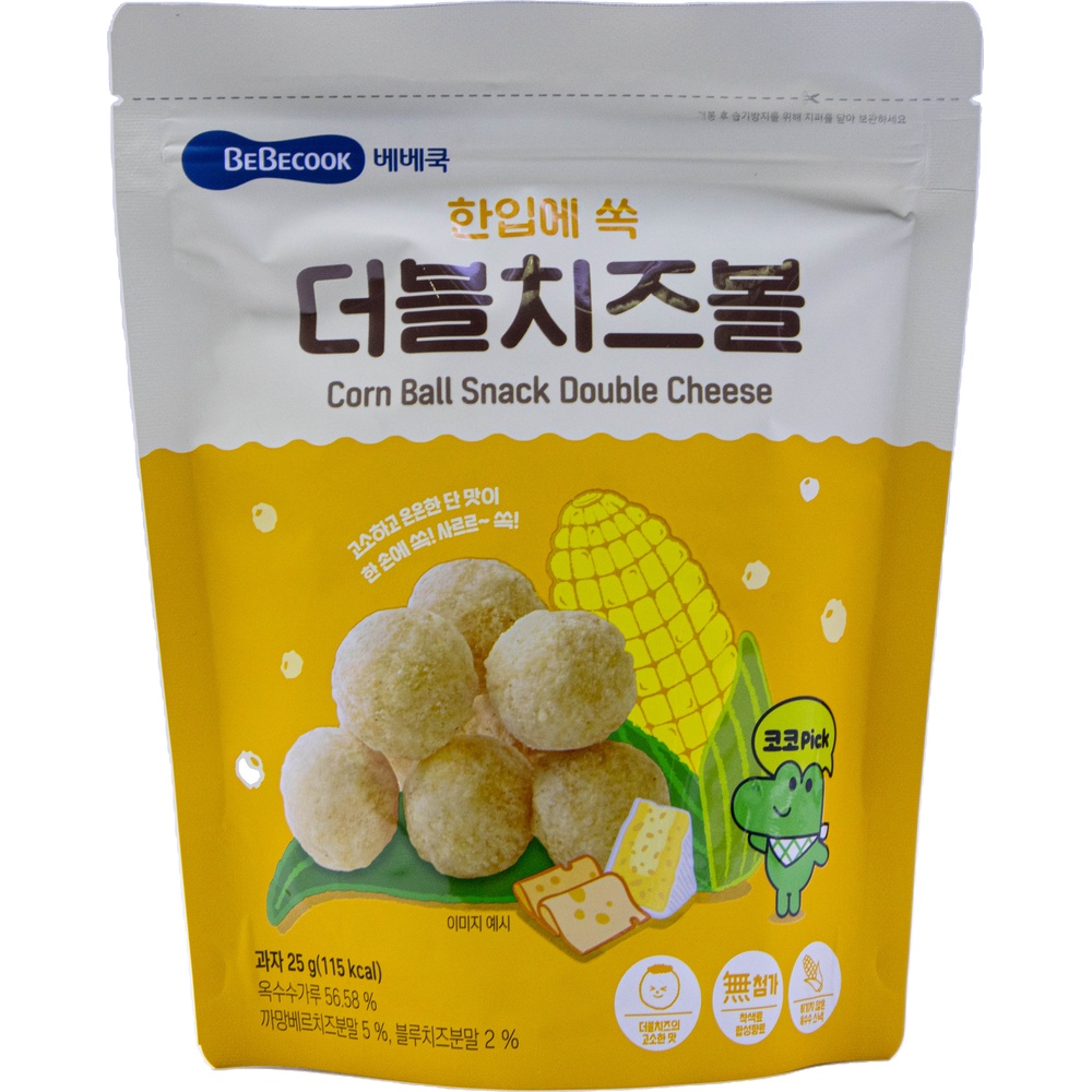 베베쿡 한입에 쏙 더블치즈볼 25g
