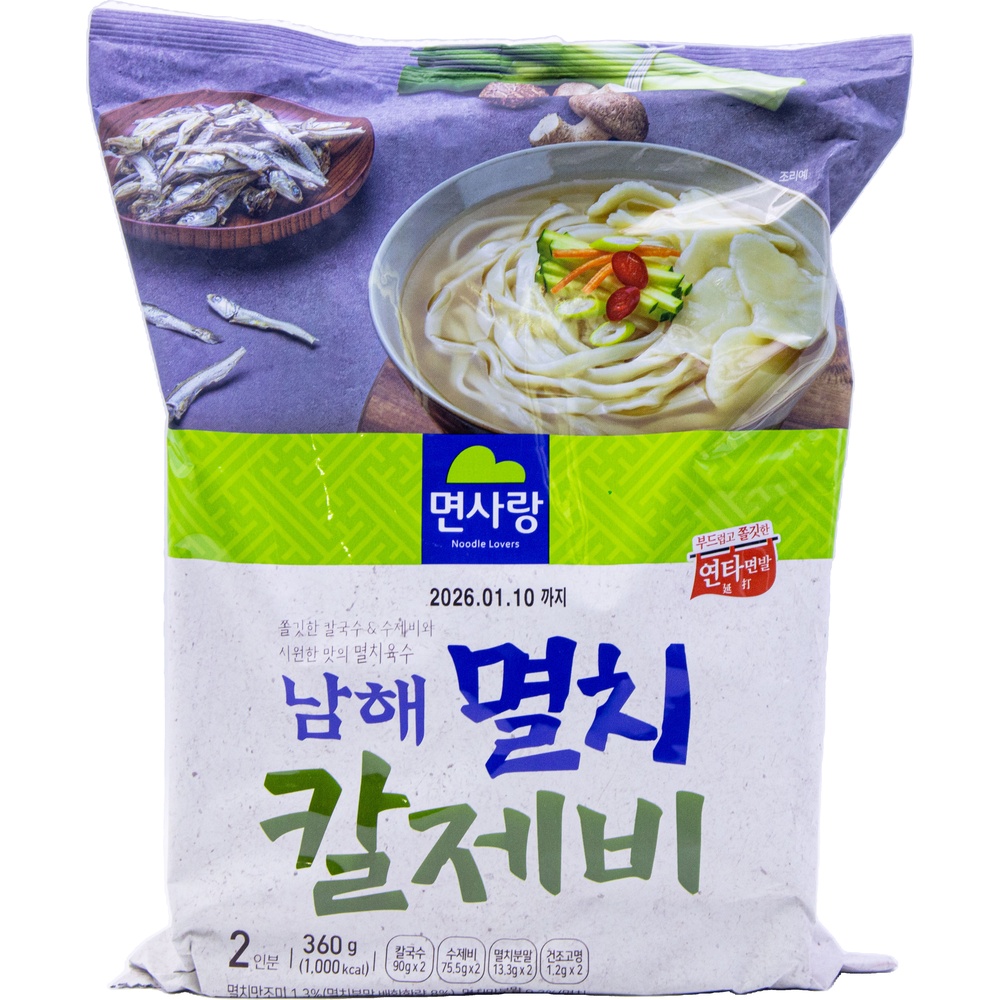 면사랑 남해 멸치칼제비 360g