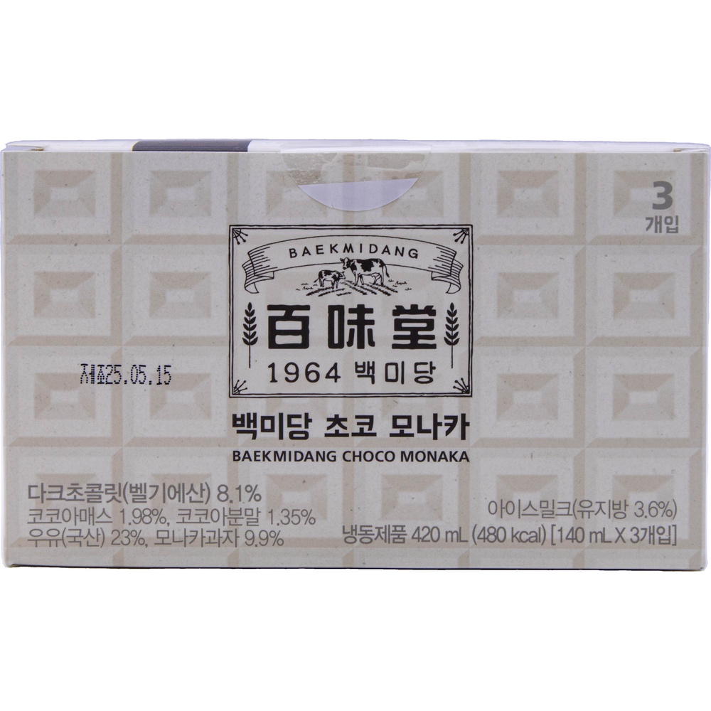 백미당 초코 모나카 140mL