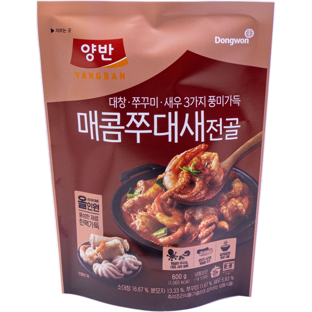 동원 양반 매콤 쭈대새전골 600g