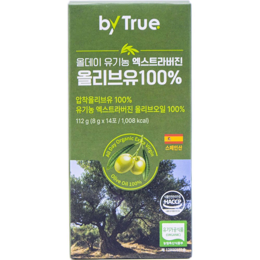 지오그루 바이트루 올데이 유기농 엑스트라버진 올리브유100% 8g