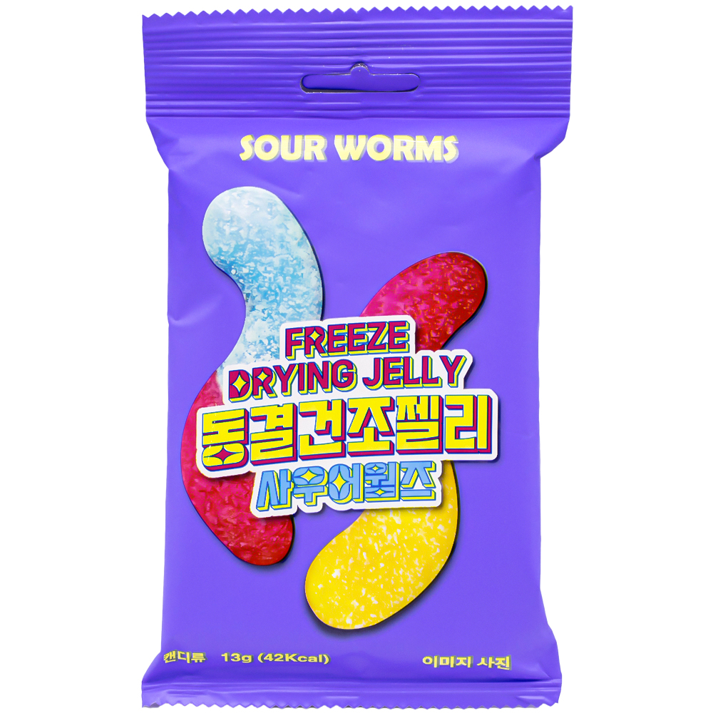 피치코리아 동결건조 젤리 사우어웜즈 13g