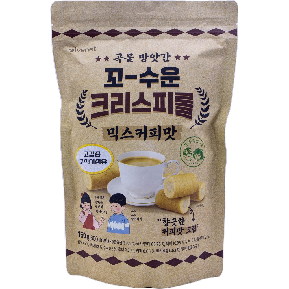 아이배냇 곡물방앗간 꼬수운 크리스피롤 믹스커피맛 150g